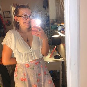 Floral midi skirt 🌸